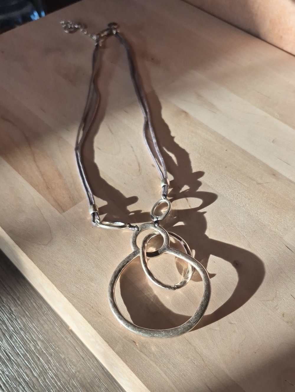 Pura VIDA BRACELETS Silver Multi-Ring Pendant Necklace - Women's Jewelry